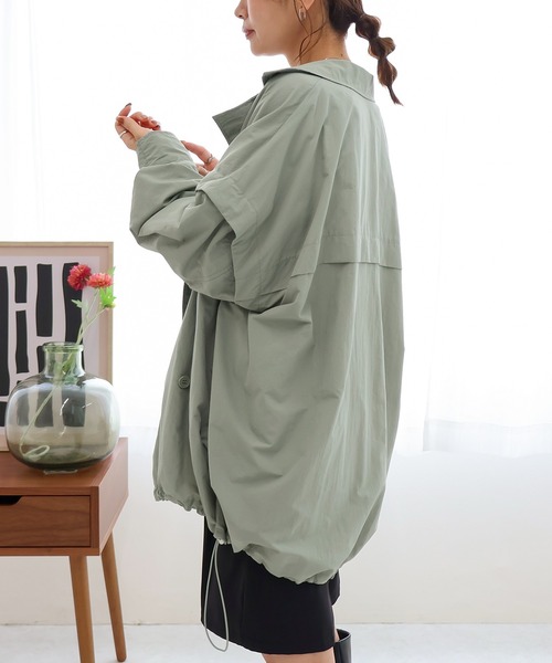 Social GIRL（ソーシャルガール）の「2wayダブルテーラーコート（テーラードジャケット・レディース・ブラック/オフホワイト/グリーン/ベージュ・M/L）」の14枚目の写真