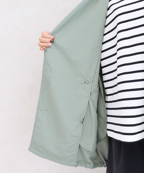 Social GIRL（ソーシャルガール）の「2wayダブルテーラーコート（テーラードジャケット・レディース・ブラック/オフホワイト/グリーン/ベージュ・M/L）」の22枚目の写真