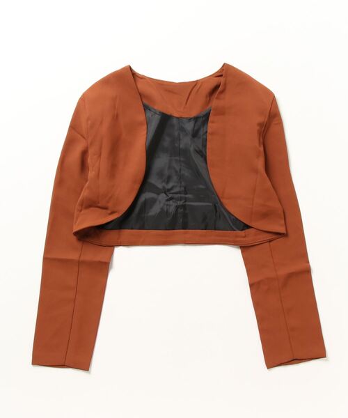 セール】ノーカラーショートジャケット（ノーカラージャケット