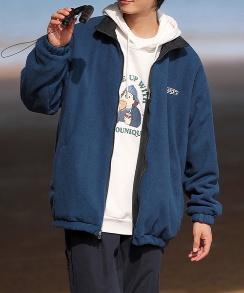 aimoha outdoor リバーシブルフリースジャケット（ブルゾン）｜aimoha（アイモハ）