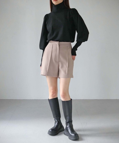 cheriella(シェリエラ)の「【cheriella】WEB限定サスティナブルパフスリーブニット(ニット/セーター・レディース・ブラック/アイボリー/グリーン/ワインレッド/ブルー・M)」の14枚目の写真