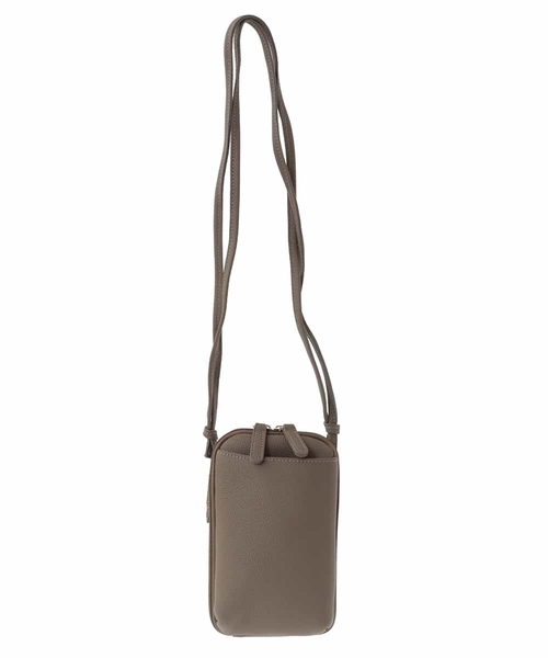 MK MICHEL KLEIN（エムケーミッシェルクラン）の「[軽量]牛革ウォレットショルダーバッグ（ショルダーバッグ・レディース・ブラック/モカ・00）」の2枚目の写真