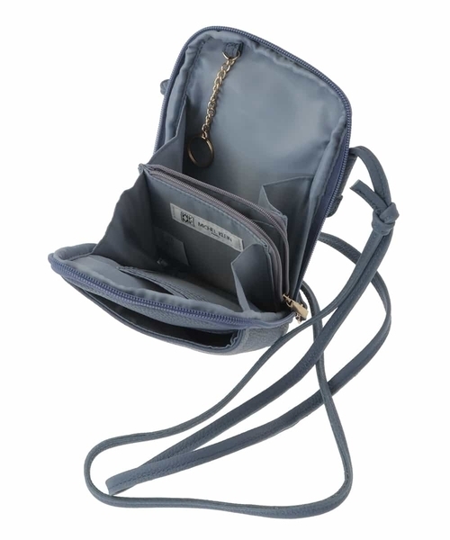 MK MICHEL KLEIN（エムケーミッシェルクラン）の「[軽量]牛革ウォレットショルダーバッグ（ショルダーバッグ・レディース・ブラック/モカ・00）」の12枚目の写真
