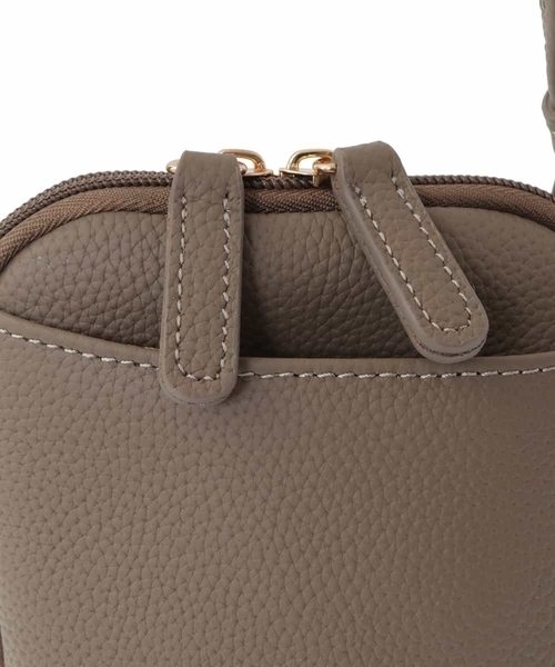 MK MICHEL KLEIN（エムケーミッシェルクラン）の「[軽量]牛革ウォレットショルダーバッグ（ショルダーバッグ・レディース・ブラック/モカ・00）」の13枚目の写真