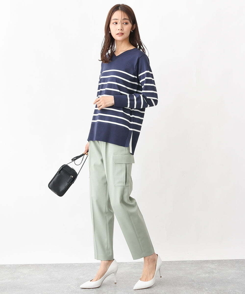 MK MICHEL KLEIN（エムケーミッシェルクラン）の「[軽量]牛革ウォレットショルダーバッグ（ショルダーバッグ・レディース・ブラック/モカ・00）」の18枚目の写真