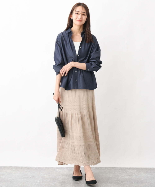 MK MICHEL KLEIN（エムケーミッシェルクラン）の「[軽量]牛革ウォレットショルダーバッグ（ショルダーバッグ・レディース・ブラック/モカ・00）」の19枚目の写真