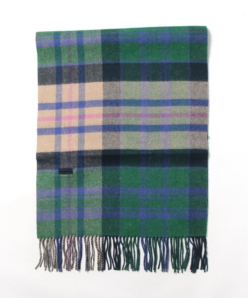 Vivienne Westwood ACCESSORIES（ヴィヴィアンウエストウッドアクセサリー）の「リバーシブル ボタン付ウールストール【239152 90L】（ストール/ショール・レディース・レッド/ネイビー/グレー/チャコールグレー・FREE）」の14枚目の写真