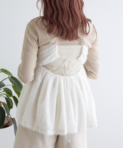 w closet（ダブルクローゼット）の「バックオープンキャミ