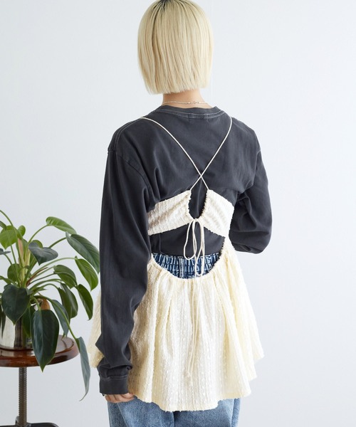 w closet（ダブルクローゼット）の「バックオープンキャミ