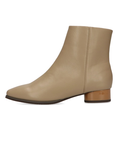 WA ORiental TRaffic(ダブルエーオリエンタルトラフィック)の「スクエアトゥラウンドヒールブーツ 32409(ブーツ・レディース・ブラック/ベージュ/グリーン・SS/S/M/L/LL/3L)」の4枚目の写真