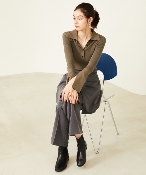 WA ORiental TRaffic(ダブルエーオリエンタルトラフィック)の「スクエアトゥラウンドヒールブーツ 32409(ブーツ・レディース・ブラック/ベージュ/グリーン・SS/S/M/L/LL/3L)」の13枚目の写真