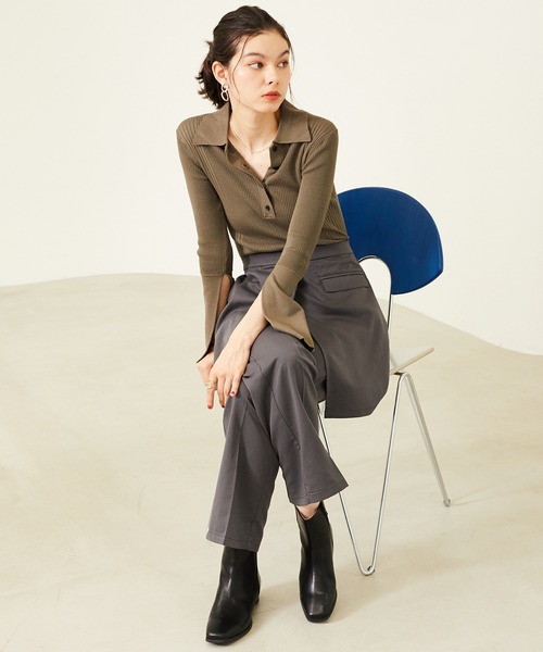 WA ORiental TRaffic(ダブルエーオリエンタルトラフィック)の「スクエアトゥラウンドヒールブーツ 32409(ブーツ・レディース・ブラック/ベージュ/グリーン・SS/S/M/L/LL/3L)」の14枚目の写真