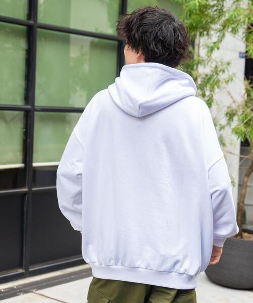 WEGO(ウィゴー)の「WEGO/ヘビーウエイトサガラカレッジプルパーカー(パーカー・メンズ・グレー/ホワイト/スミクロ/ワイン・LARGE/MEDIUM)」の22枚目の写真