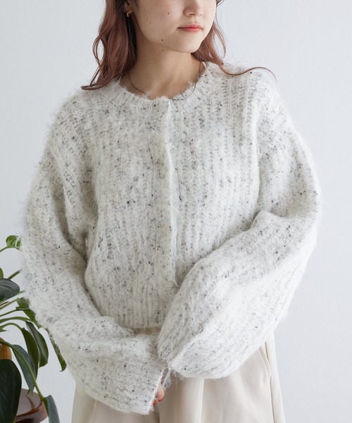 w closet（ダブルクローゼット）の「ネップ入シャギーヤーン起毛