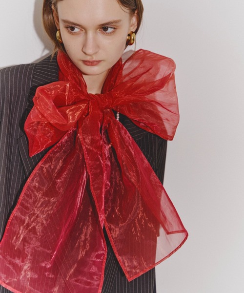 yae（ヤエ）の「Bowtie ribbon／ボウタイリボン（チョーカー・レディース・ホワイト/ライトブルー/ブラック/フューシャピンク/レッド・FREE）」の5枚目の写真