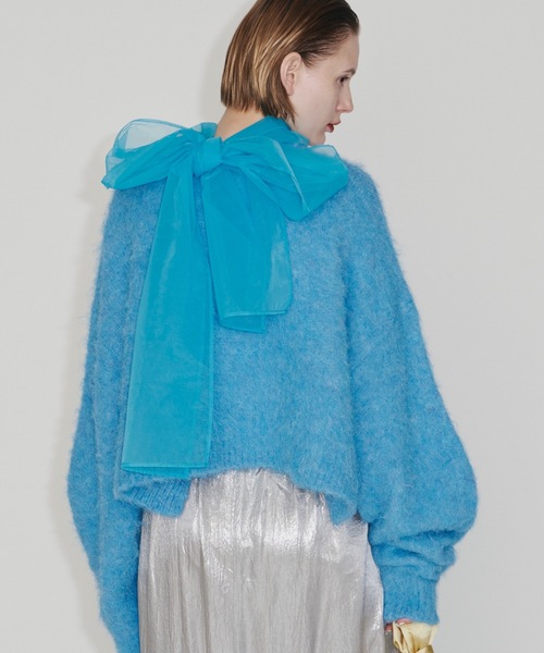 yae（ヤエ）の「Bowtie ribbon／ボウタイリボン（チョーカー・レディース・ホワイト/ライトブルー/ブラック/フューシャピンク/レッド・FREE）」の3枚目の写真