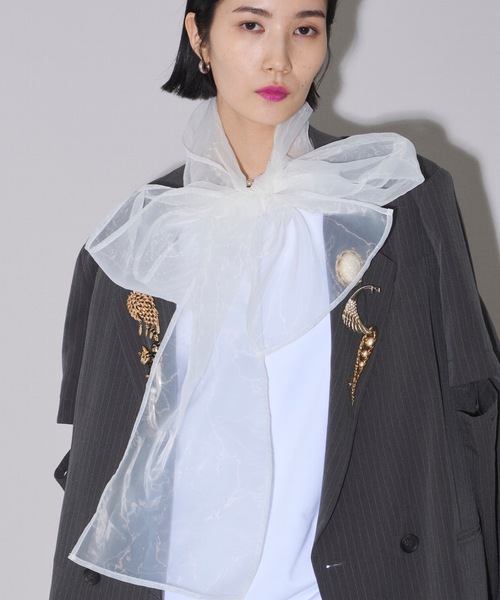 yae（ヤエ）の「Bowtie ribbon／ボウタイリボン（チョーカー・レディース・ホワイト/ライトブルー/ブラック/フューシャピンク/レッド・FREE）」の20枚目の写真