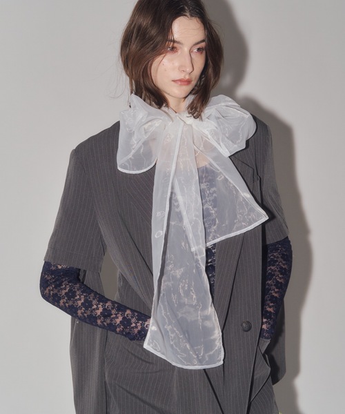 yae（ヤエ）の「Bowtie ribbon／ボウタイリボン（チョーカー・レディース・ホワイト/ライトブルー/ブラック/フューシャピンク/レッド・FREE）」の18枚目の写真