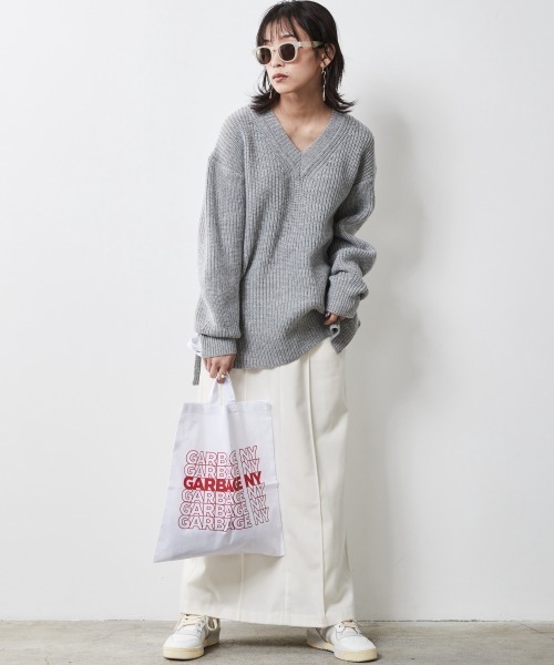 CHIC STYLE（シックスタイル）の「 フラノストレートラインマキシスカート ＜大きいサイズ有＞シックスタイル（スカート・レディース・アイボリー/ブラック・M/L/LL/3L/4L/5L）」の19枚目の写真