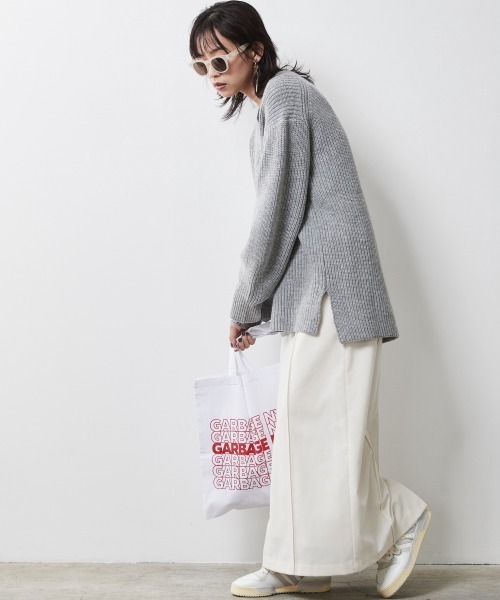 CHIC STYLE（シックスタイル）の「 フラノストレートラインマキシスカート ＜大きいサイズ有＞シックスタイル（スカート・レディース・アイボリー/ブラック・M/L/LL/3L/4L/5L）」の21枚目の写真