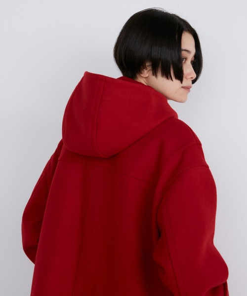 INED(イネド)の「ニューイングランドラムメルトンダッフルコート(ダッフルコート・レディース・キャメル/ネイビー/オフホワイト/レッド・9号/11号/7号)」の20枚目の写真