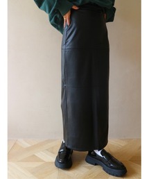 TRUNC | Leather Pencil Skirt(スカート)