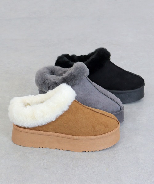 Dedes（デデス）の「厚底 ファースリッポン ムートンショートブーツ (6360)(6361)(6362)(6366)/Dedes（ブーツ・レディース・グレー系2/ブラウン系6/グレー/ブラック系1/グレー系1/ブラック/ブラウン系2/グレー系6/ブラウン/ブラック系6/ブラック系2/ブラウン系1/ベージュ系1/ベージュ/ベージュ系6/ベージュ系2・40/44/36/42/38/34）」の21枚目の写真