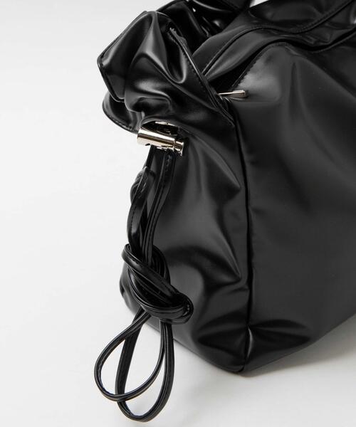 WEGO(ウィゴー)の「WEGO/ドロストギャザーショルダーバッグ(ショルダーバッグ・レディース・ブラック/オフホワイト/シルバー/ブラック系その他・FREE)」の19枚目の写真