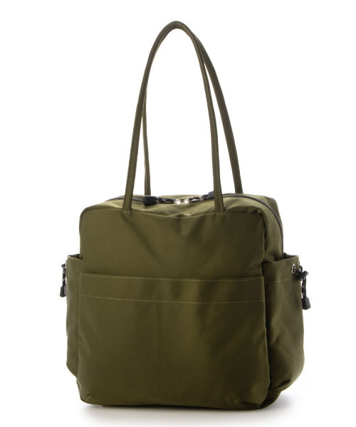 cache cache(カシュ カシュ)の「カシュカシュ cachecache / ナイロンボストントートバッグ(トートバッグ・レディース・グレー/ベージュ系その他/カーキ/ブラック・FREE)」の4枚目の写真