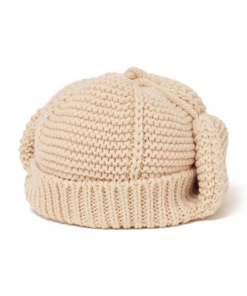 SHIPS（シップス）の「SHIPS KIDS:ベビー フライト キャップ（ニットキャップ/ビーニー・キッズ・ライトグレー/ベージュ/レッド系・ONE SIZE）」の5枚目の写真
