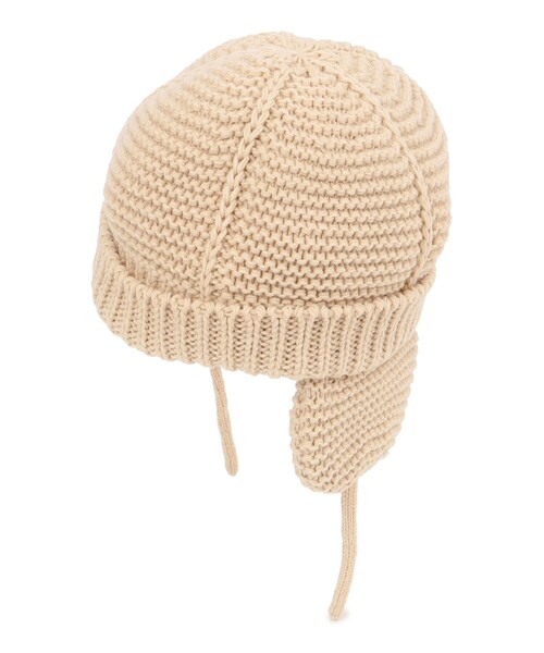 SHIPS（シップス）の「SHIPS KIDS:ベビー フライト キャップ（ニットキャップ/ビーニー・キッズ・ライトグレー/ベージュ/レッド系・ONE SIZE）」の6枚目の写真