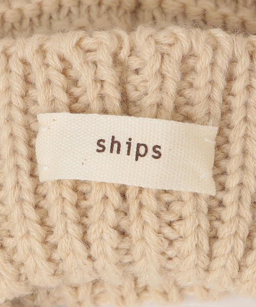 SHIPS（シップス）の「SHIPS KIDS:ベビー フライト キャップ（ニットキャップ/ビーニー・キッズ・ライトグレー/ベージュ/レッド系・ONE SIZE）」の7枚目の写真