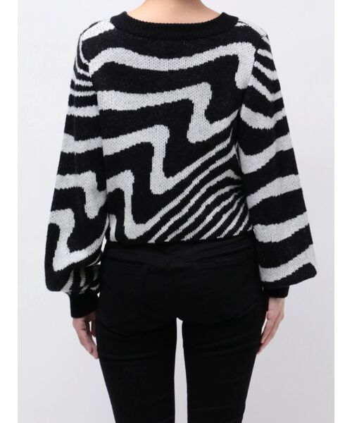 EMODA(エモダ)の「ツートーンゼブラカーディガン(カーディガン/ボレロ・レディース・ブラック/ミント/ブラウン・FREE)」の18枚目の写真