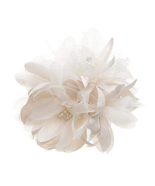 INDIVI（インディヴィ）の「【セレモニーにおすすめ！】フラワーコサージュ（ブローチ/コサージュ・レディース・ライトグレー/ブルー系その他/ベビーピンク・00）」の3枚目の写真