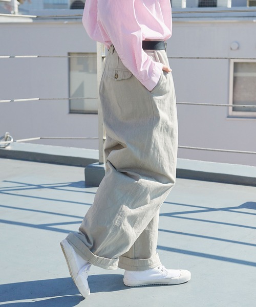 PAR ICI（パーリッシィ）の「雲斎ナチュラルヴィンテージワッシャー チノパンツ（チノパンツ・レディース・ベージュ/ネイビー・FREE）」の11枚目の写真