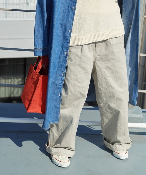 PAR ICI（パーリッシィ）の「雲斎ナチュラルヴィンテージワッシャー チノパンツ（チノパンツ・レディース・ベージュ/ネイビー・FREE）」の16枚目の写真