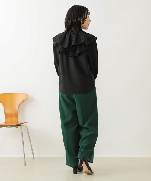 B:MING by BEAMS(ビーミングバイビームス)の「B:MING by BEAMS / 2WAY カラー 刺繍 ブラウス(シャツ/ブラウス・レディース・イエロー系その他5/ブラック・SMALL/MEDIUM)」の6枚目の写真