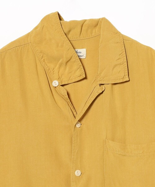 REMI RELIEF（レミレリーフ）の「REMI RELIEF × BEAMS PLUS / 別注 Cut Jacquard Aloha Shirt Solid（シャツ/ブラウス・メンズ・イエロー・SMALL/X-LARGE/LARGE/MEDIUM）」の6枚目の写真