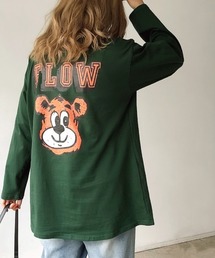 FLOWbearプリントルーズロンT