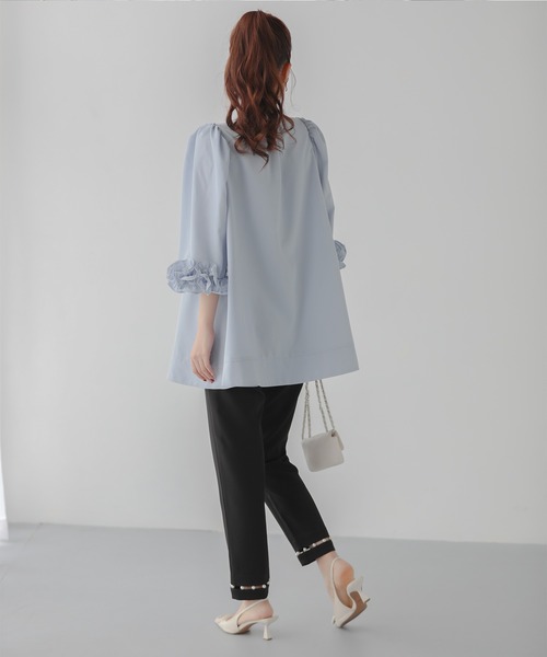 Fit more（フィットモア）の「ボリュームフリルスリーブブラウス【ZOZO限定商品】（シャツ/ブラウス・レディース・ホワイト/ネイビー/ブラック/ブルー・FREE）」の13枚目の写真