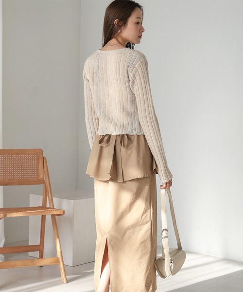 Bab(バブ)の「グラデーションニットトップス(ニット/セーター・レディース・ピンク/ホワイト系その他/グリーン・FREE)」の7枚目の写真