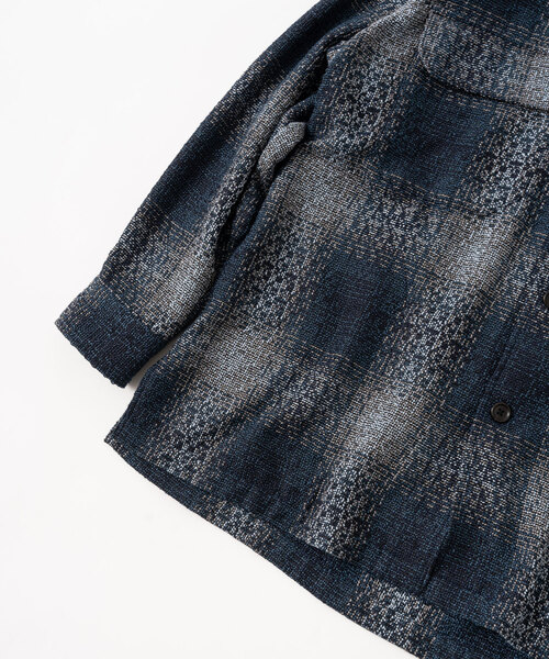 417 EDIFICE(フォーワンセブンエディフィス)の「サマーツイードシャツ(シャツ/ブラウス・メンズ・ブルー系その他/グレー/アイボリー・LARGE/MEDIUM)」の9枚目の写真