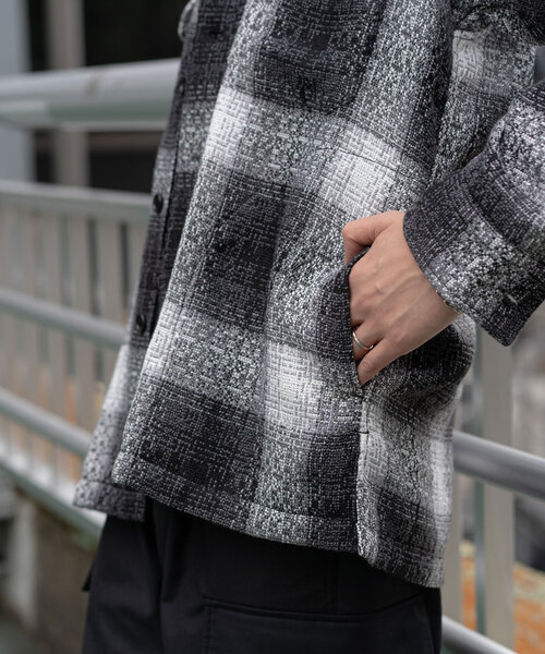 417 EDIFICE(フォーワンセブンエディフィス)の「サマーツイードシャツ(シャツ/ブラウス・メンズ・ブルー系その他/グレー/アイボリー・LARGE/MEDIUM)」の16枚目の写真