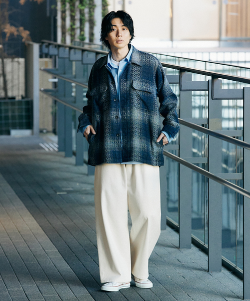 417 EDIFICE(フォーワンセブンエディフィス)の「サマーツイードシャツ(シャツ/ブラウス・メンズ・ブルー系その他/グレー/アイボリー・LARGE/MEDIUM)」の17枚目の写真