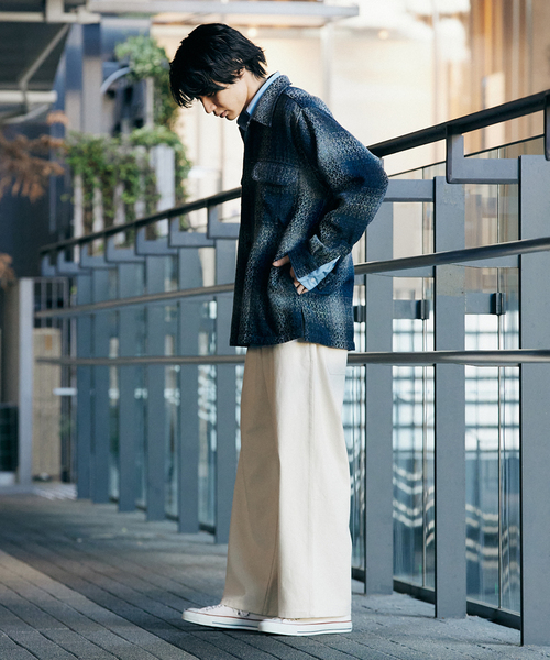 417 EDIFICE(フォーワンセブンエディフィス)の「サマーツイードシャツ(シャツ/ブラウス・メンズ・ブルー系その他/グレー/アイボリー・LARGE/MEDIUM)」の20枚目の写真