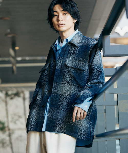 417 EDIFICE(フォーワンセブンエディフィス)の「サマーツイードシャツ(シャツ/ブラウス・メンズ・ブルー系その他/グレー/アイボリー・LARGE/MEDIUM)」の21枚目の写真