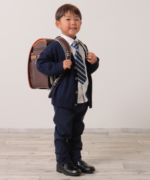 ikka(イッカ)の「【フォーマル対応】袖ラインスクールニットカーディガン(120~160cm)(カーディガン/ボレロ・キッズ・ダークネイビー・140/130/150/160/120)」の4枚目の写真