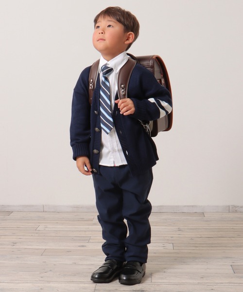 ikka(イッカ)の「【フォーマル対応】袖ラインスクールニットカーディガン(120~160cm)(カーディガン/ボレロ・キッズ・ダークネイビー・140/130/150/160/120)」の10枚目の写真
