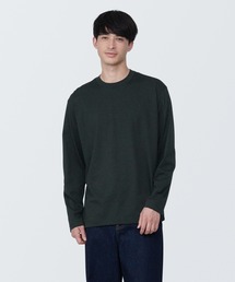 無印良品 | 紳士 天竺編みクルーネック長袖Tシャツ(Tシャツ/カットソー)
