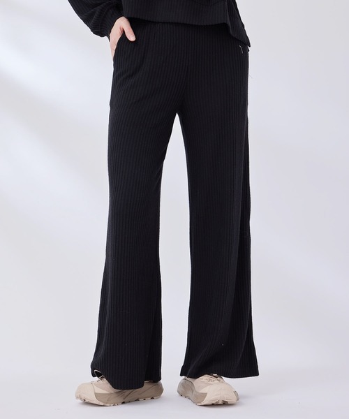 Spiritual Gangster（スピリチュアルギャングスター）の「【SPIRITUAL GANGSTER】ハーモニーリブワイドレッグパンツ（その他パンツ・レディース・キナリ/ブラック・X-SMALL）」の7枚目の写真